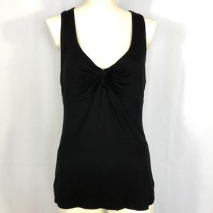 Ambrielle Black Tank Womens V Neck Size Med G518